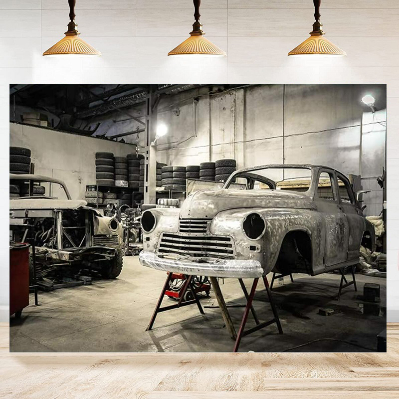 Auto Repair Shop Tyre Lights P - مراجعة Auto Repair Shop Background وسعره